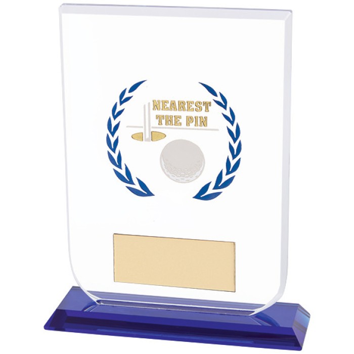 GLADIATOR MALE GOLF GLASS AWARD - NEAREST THE PIN - 16CM